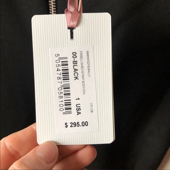 Ted Baker Rhinestone embellished strap black dress - Picture 11 of 12